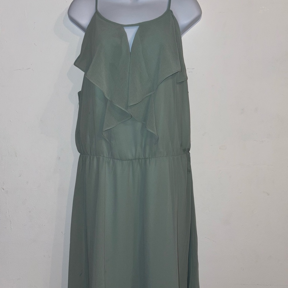 Krazy Kat Strapless Green Dress